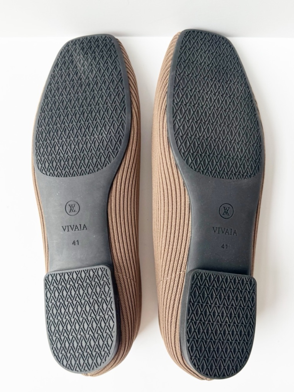 Vivaia Margot 2.0 Square Toe Ballet Flats in Espresso Taupe | 41 - Picture 8 of 11